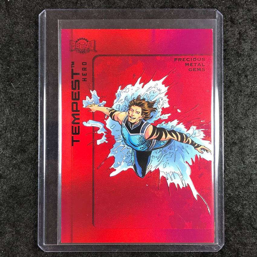 2025 Metal Universe Batman TEMPEST Precious Metal Gems Red 97/100 #51