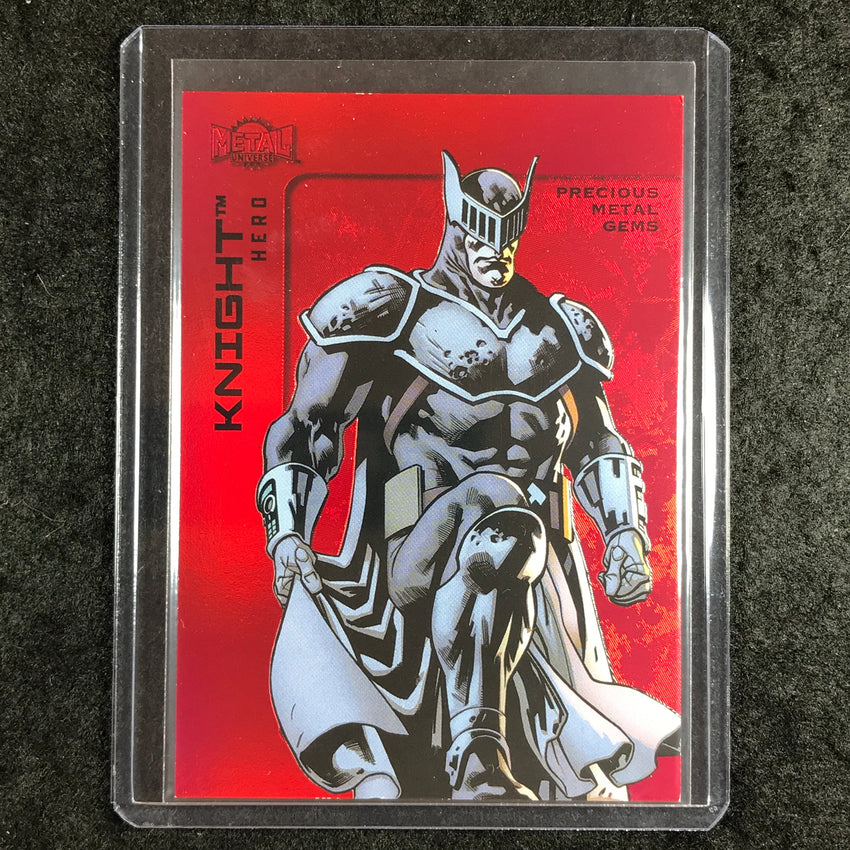 2025 Metal Universe Batman KNIGHT Precious Metal Gems Red 4/100 #60