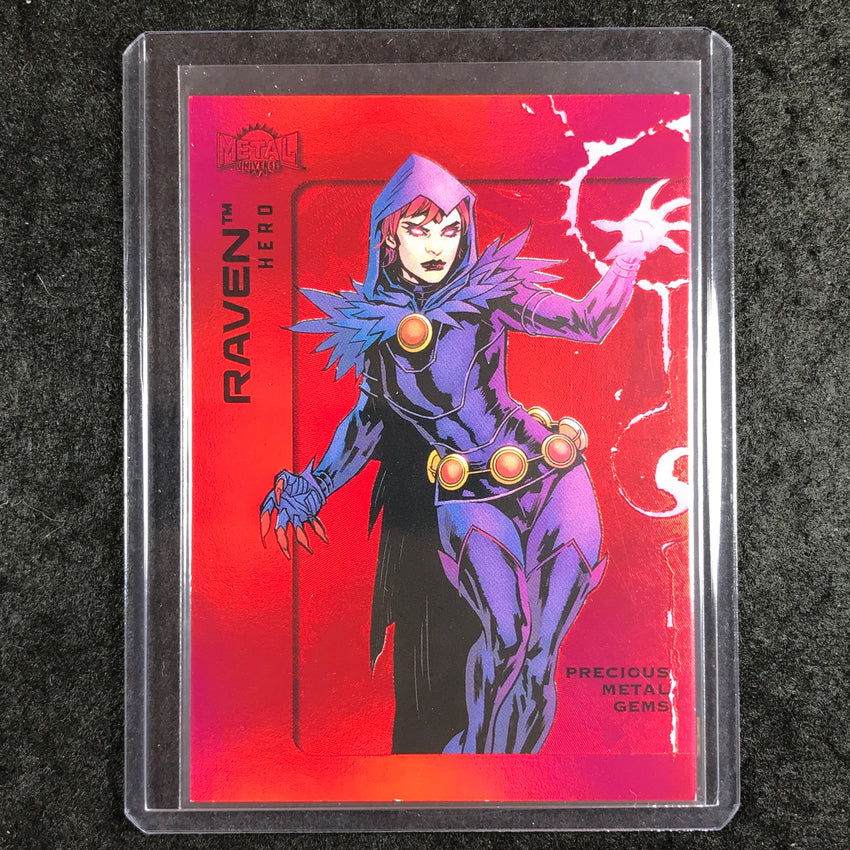 2025 Metal Universe Batman RAVEN Precious Metal Gems Red 4/100 #65