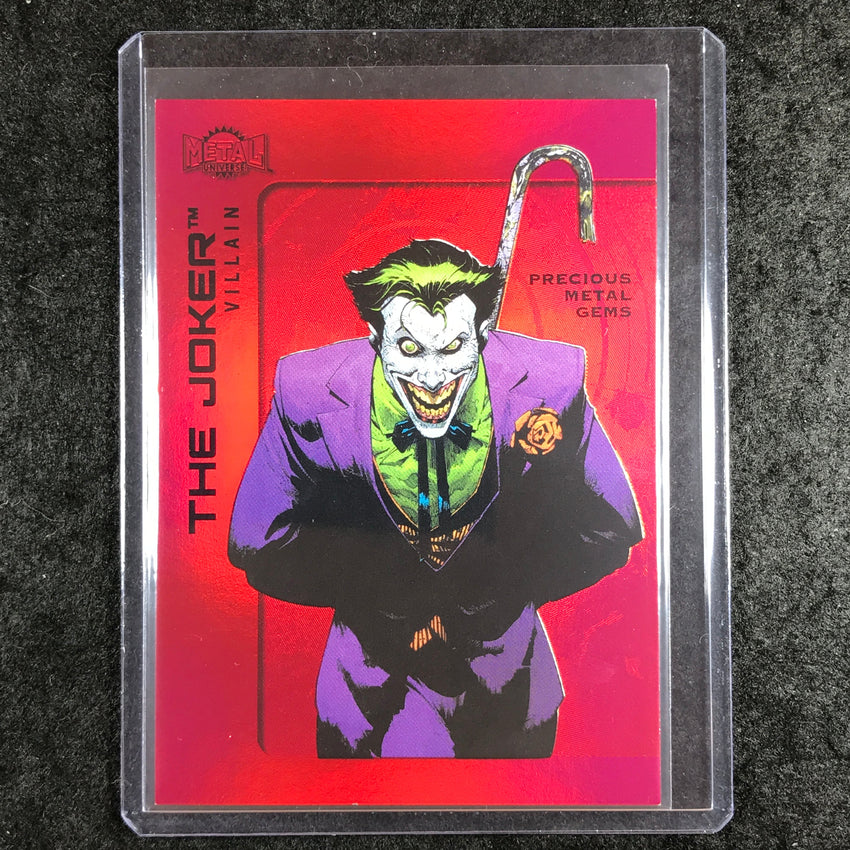 2025 Metal Universe Batman THE JOKER Precious Metal Gems Red 31/100 #101