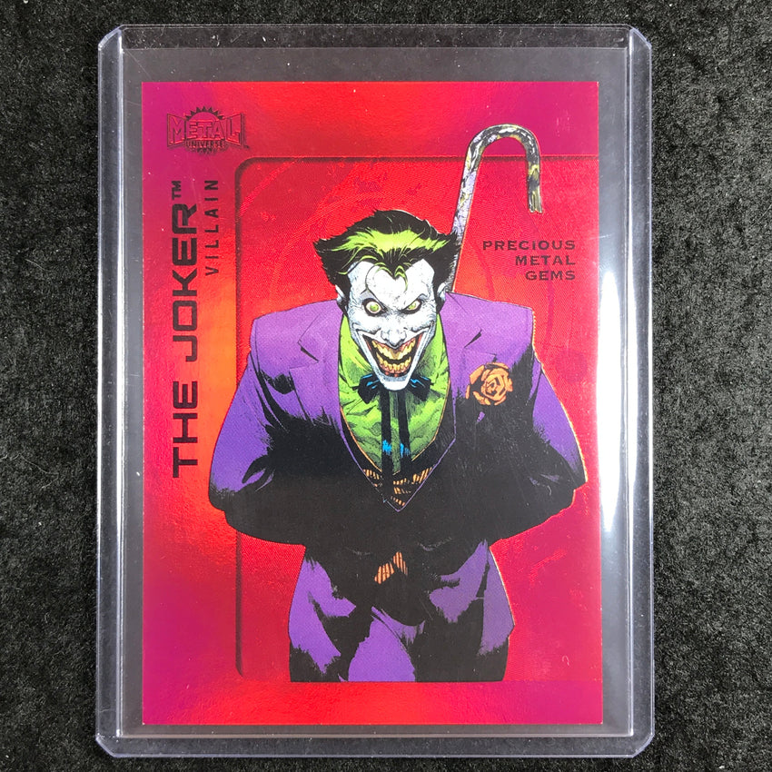 2025 Metal Universe Batman THE JOKER Precious Metal Gems Red 23/100 #101