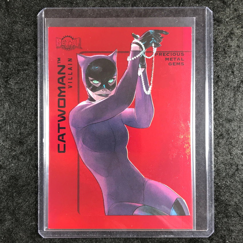 2025 Metal Universe Batman CATWOMAN Precious Metal Gems Red 17/100 #110