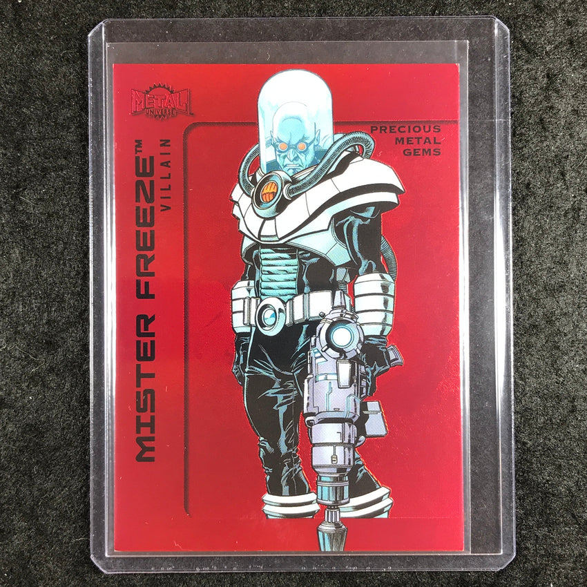 2025 Metal Universe Batman MISTER FREEZE Precious Metal Gems Red 84/100 #112