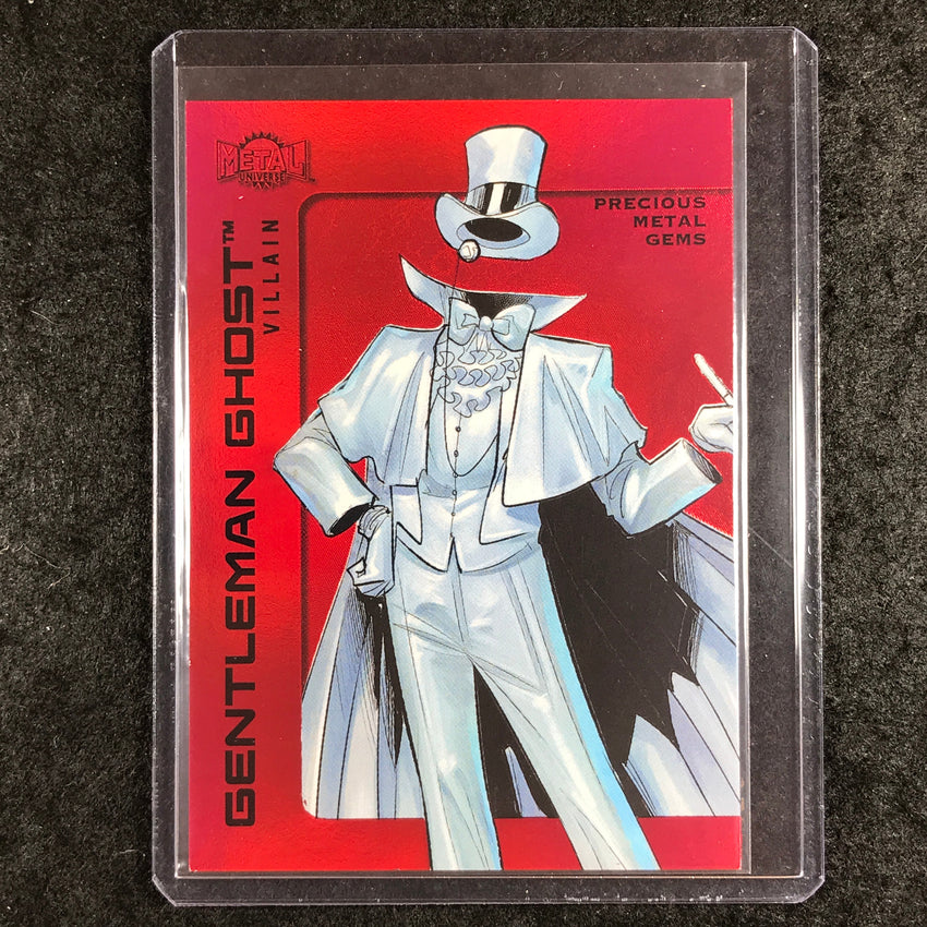 2025 Metal Universe Batman GENTLEMAN GHOST Precious Metal Gems Red 99/100 #122