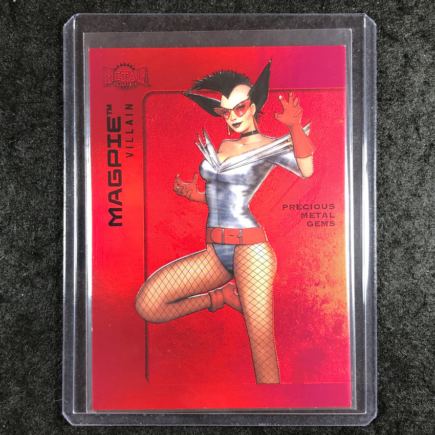 2025 Metal Universe Batman MAGPIE Precious Metal Gems Red 59/100 #132