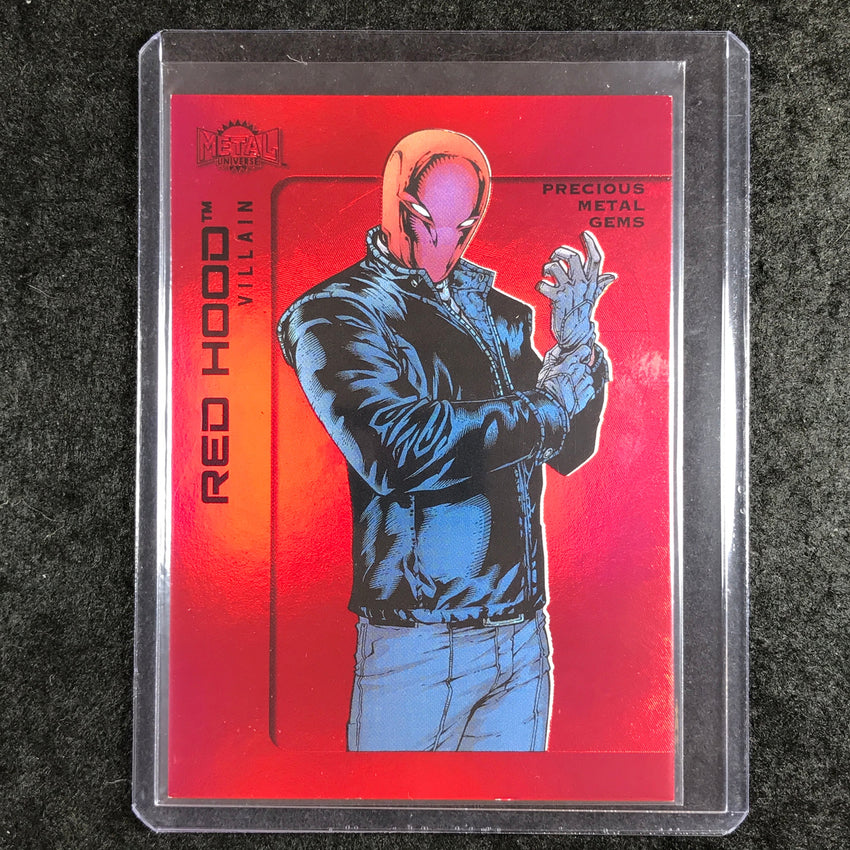 2025 Metal Universe Batman RED HOOD Precious Metal Gems Red 4/100 #135