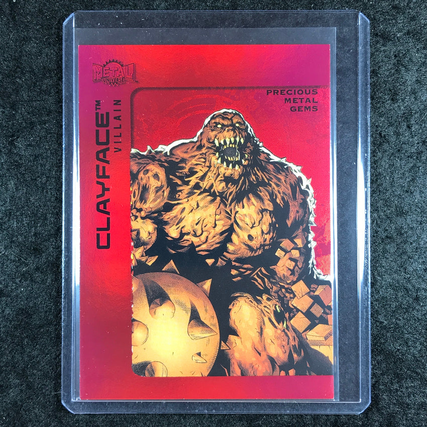 2025 Metal Universe Batman CLAYFACE Precious Metal Gems Red 32/100 #173