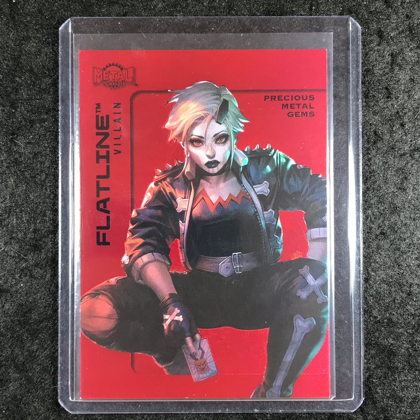 2025 Metal Universe Batman FLATLINE Precious Metal Gems Red 67/100 #191