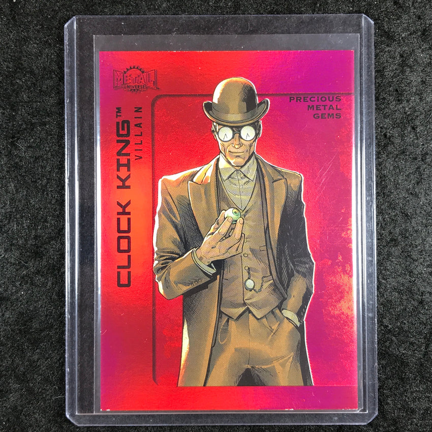 2025 Metal Universe Batman CLOCK KING Precious Metal Gems Red 56/100 #200
