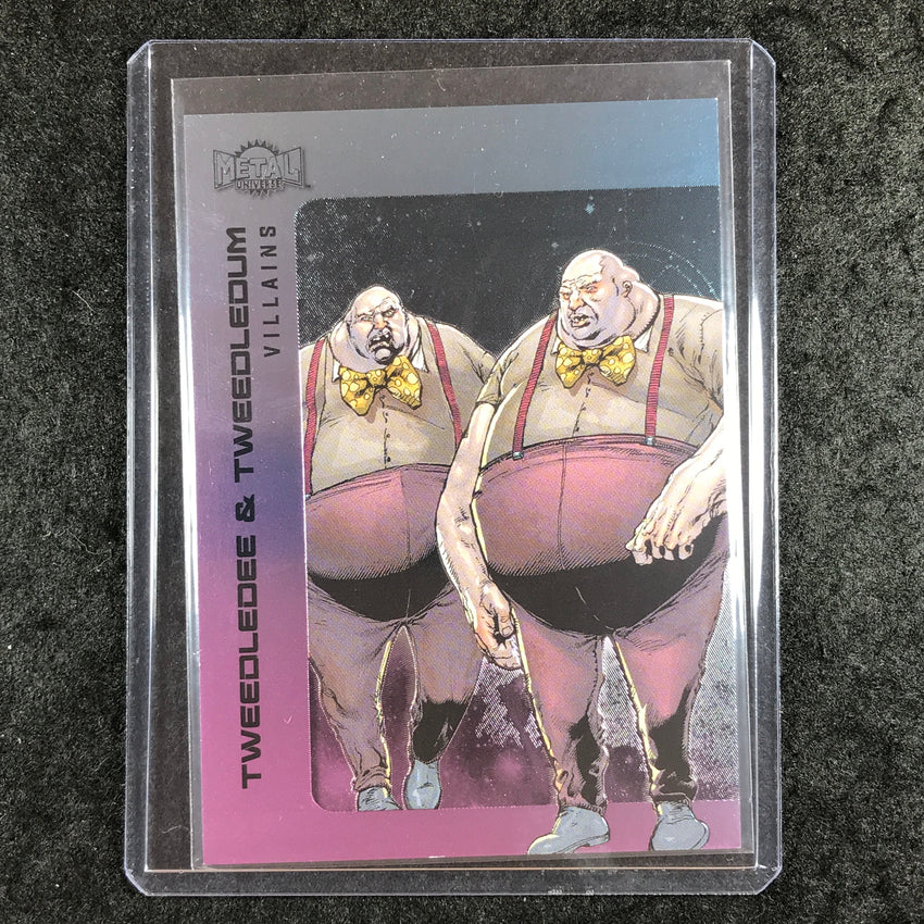 2025 Metal Universe Batman TWEEDLEDEE & TWEEDLEDUM Harley Quinn FX 26/75 #142
