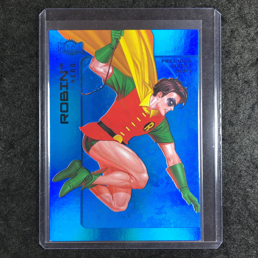 2025 Metal Universe Batman ROBIN (JASON TODD) Precious Metal Gems Blue 37/50 #80