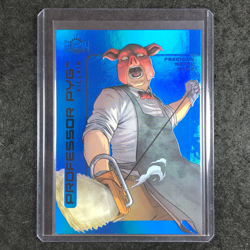 2025 Metal Universe Batman PROFESSOR PYG Precious Metal Gems Blue 12/50 #115