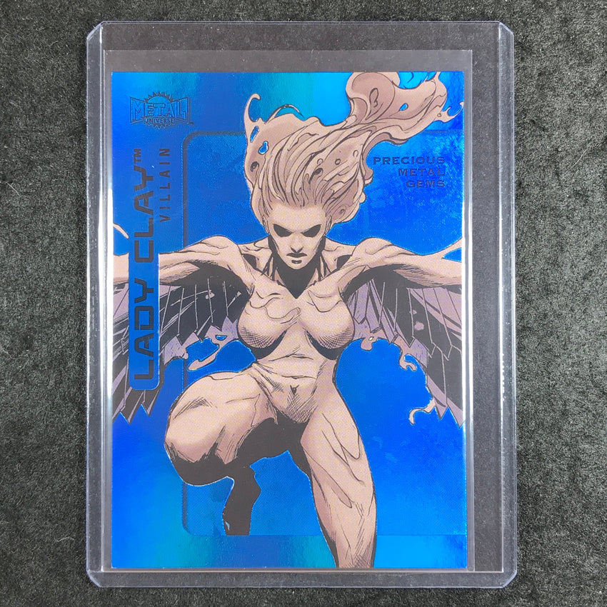 2025 Metal Universe Batman LADY CLAY Precious Metal Gems Blue 4/50 #128