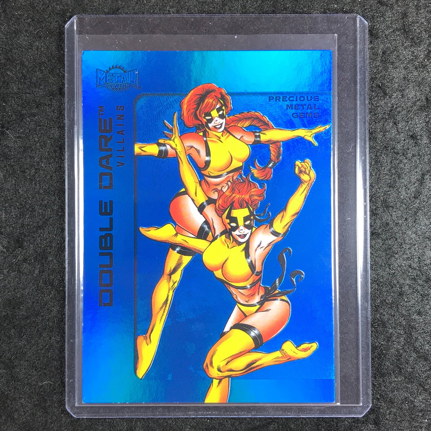 2025 Metal Universe Batman DOUBLE DARE Precious Metal Gems Blue 24/50 #157