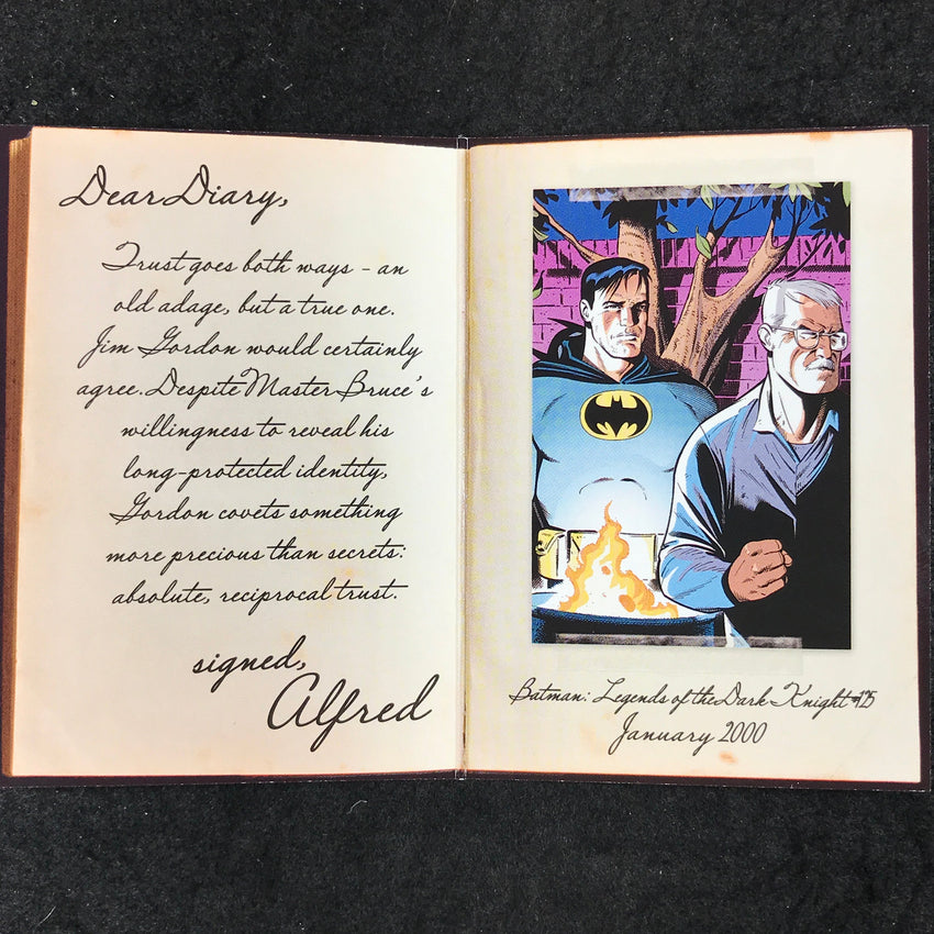 2025 Metal Universe Batman NO MAN'S LAND Diary of Alfred Pennyworth Booklet 7/25