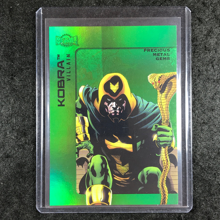 2025 Metal Universe Batman KOBRA Precious Metal Gems Green 6/10 #174