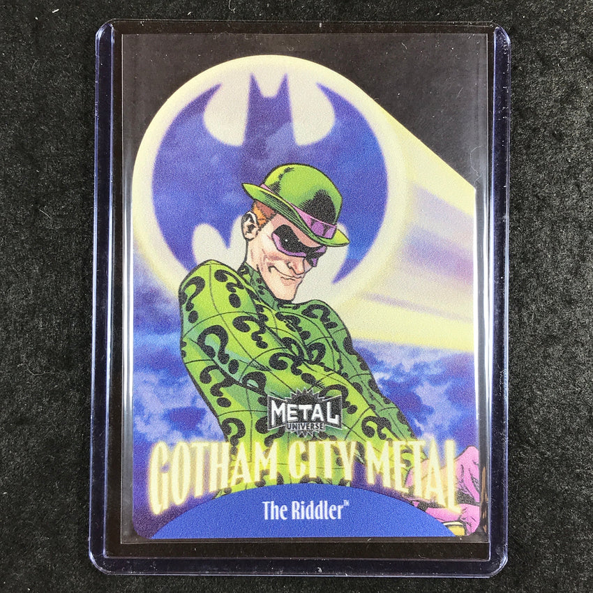 2025 Metal Universe Batman THE RIDDLER Gotham City Metal Die-Cut #2
