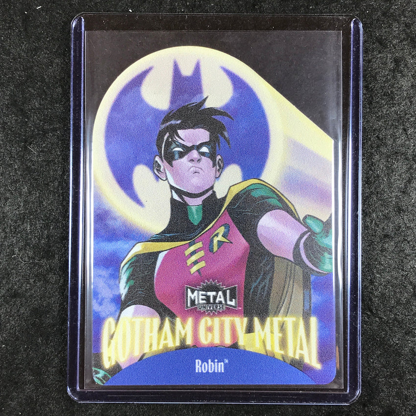 2025 Metal Universe Batman ROBIN Gotham City Metal Die-Cut #14
