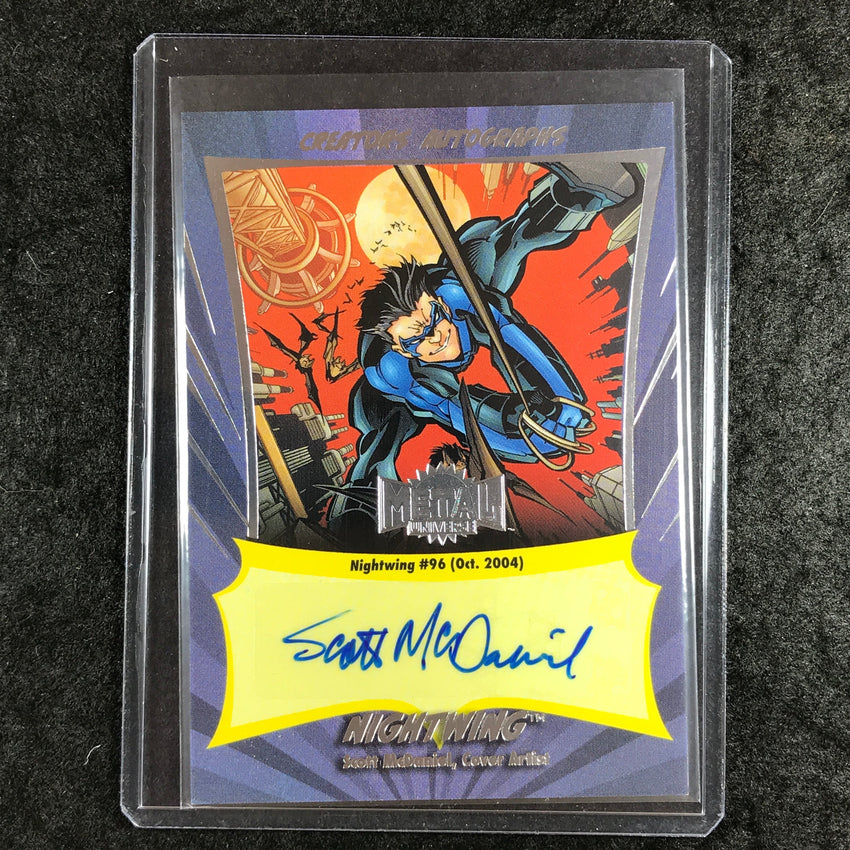 2025 Metal Universe Batman NIGHTWING SCOTT MCDANIEL Creator Auto #CA-SM