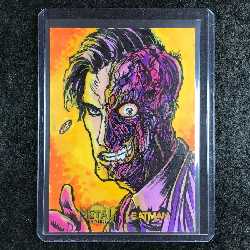 2025 Metal Universe Batman TWO-FACE Artist Sketch 1/1