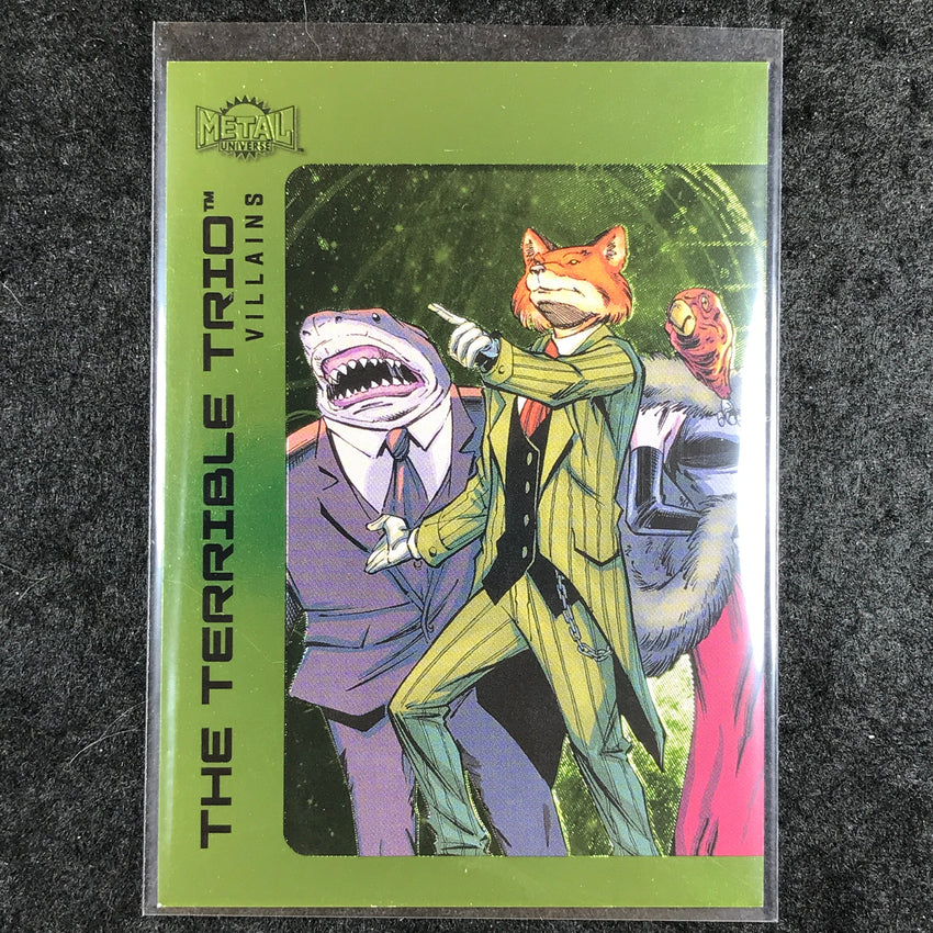 2025 Metal Universe Batman THE TERRIBLE TRIO High Series Lime Green FX /175 #175
