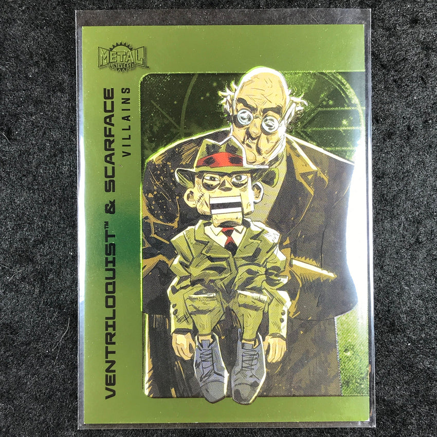2025 Metal Universe Batman VENTRILOQUIST & SCARFACE Lime Green FX /175 #195