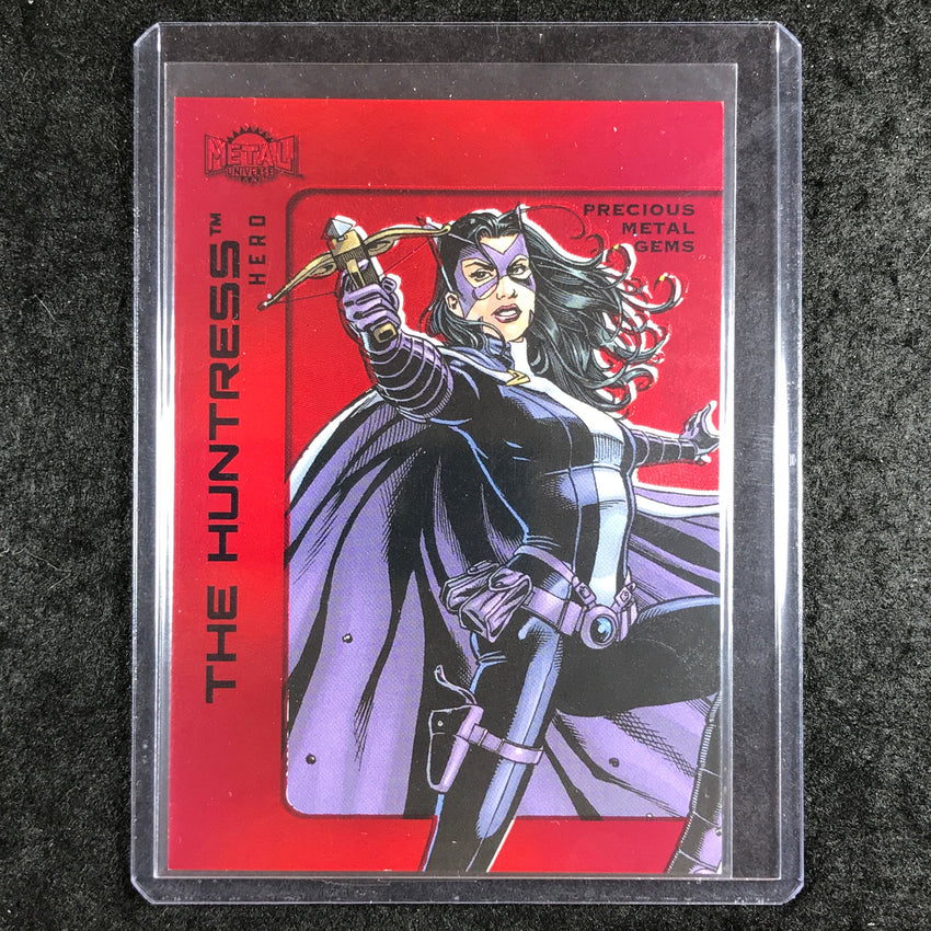 2025 Metal Universe Batman THE HUNTRESS Precious Metal Gems Red 51/100 #7