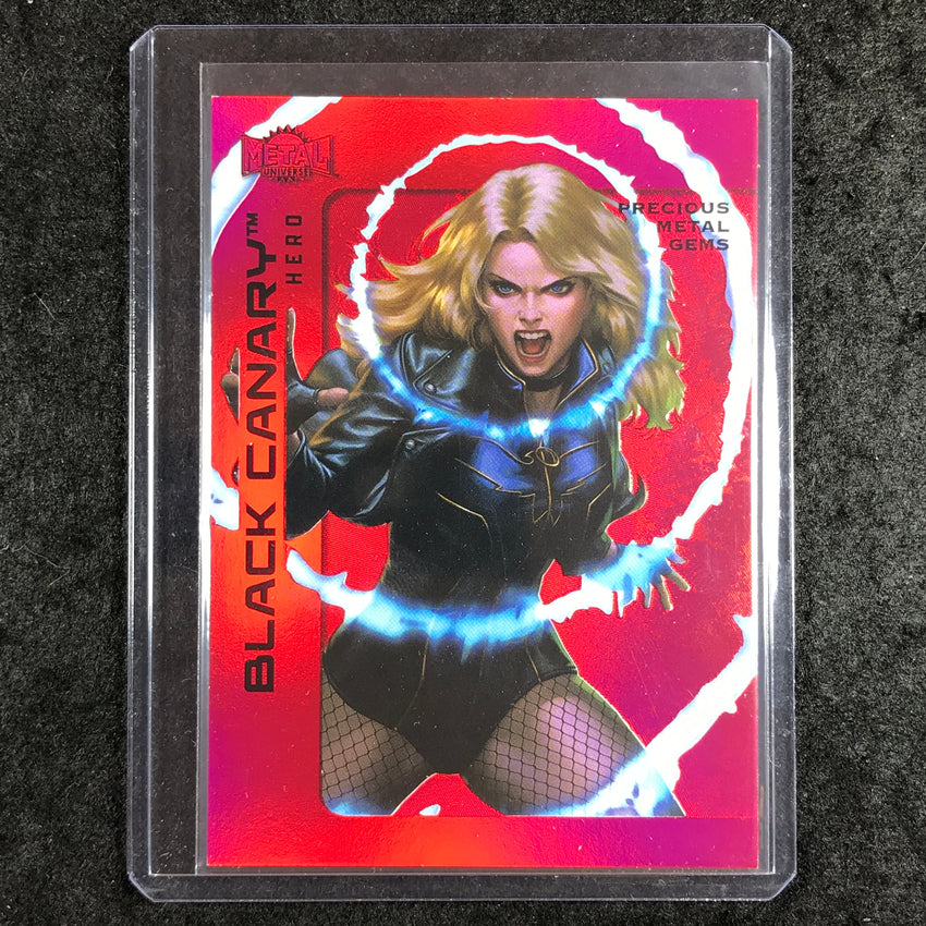 2025 Metal Universe Batman BLACK CANARY Precious Metal Gems Red 70/100 #14