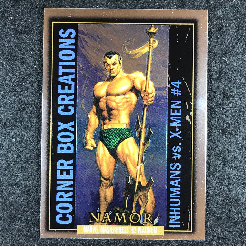 2024 Marvel Masterpieces '92 Platinum NAMOR Corner Box Creations Base #19