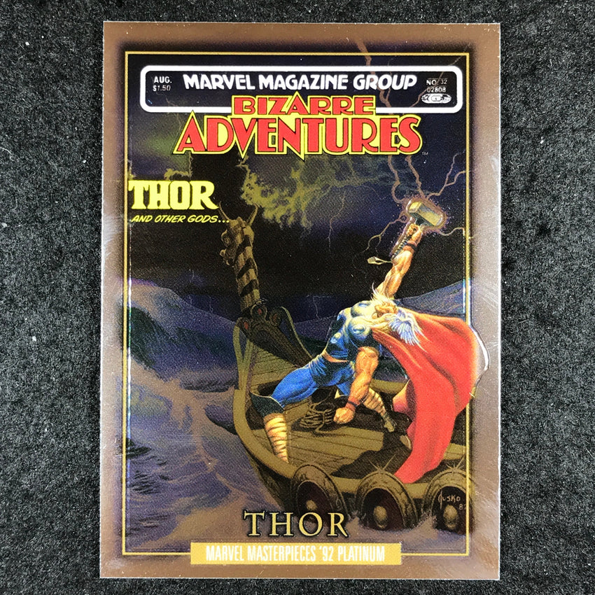 2024 Marvel Masterpieces '92 Platinum THOR Fantastic Covers Base #2