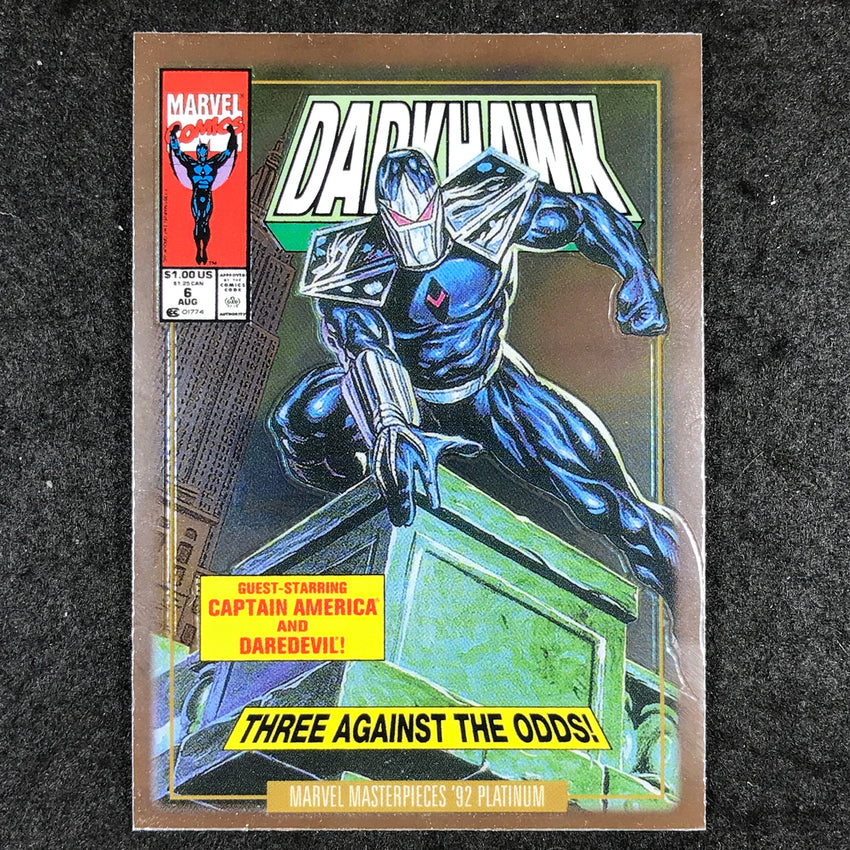 2024 Marvel Masterpieces '92 Platinum DARKHAWK Variant Cover Base #11
