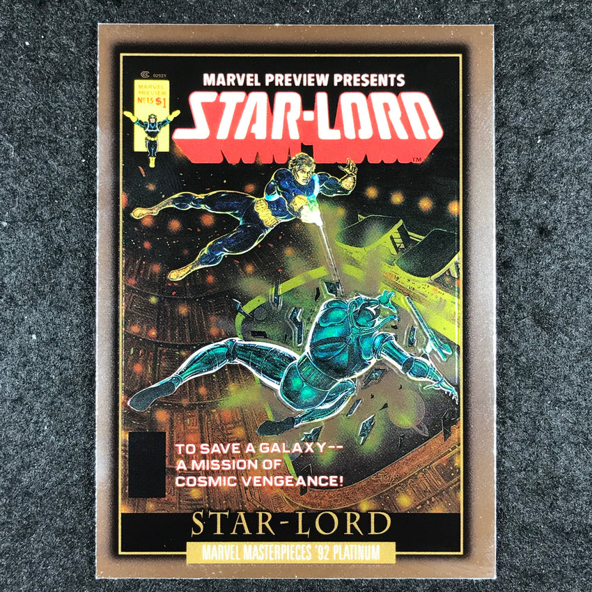 2024 Marvel Masterpieces '92 Platinum STAR-LORD Fantastic Covers Base #7