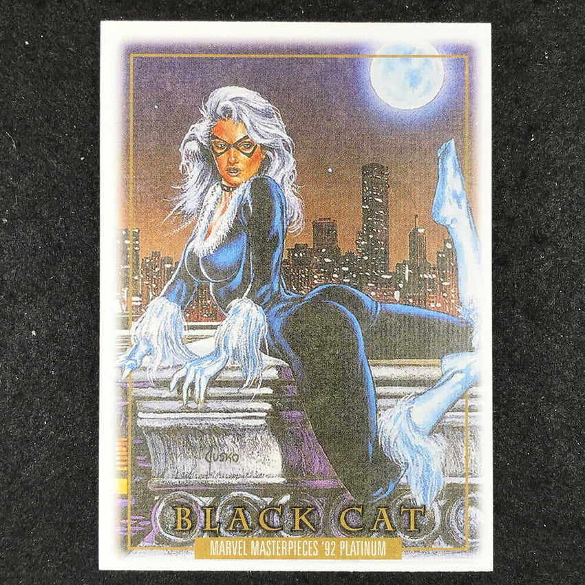 2024 Marvel Masterpieces '92 Platinum BLACK CAT Base Canvas #5