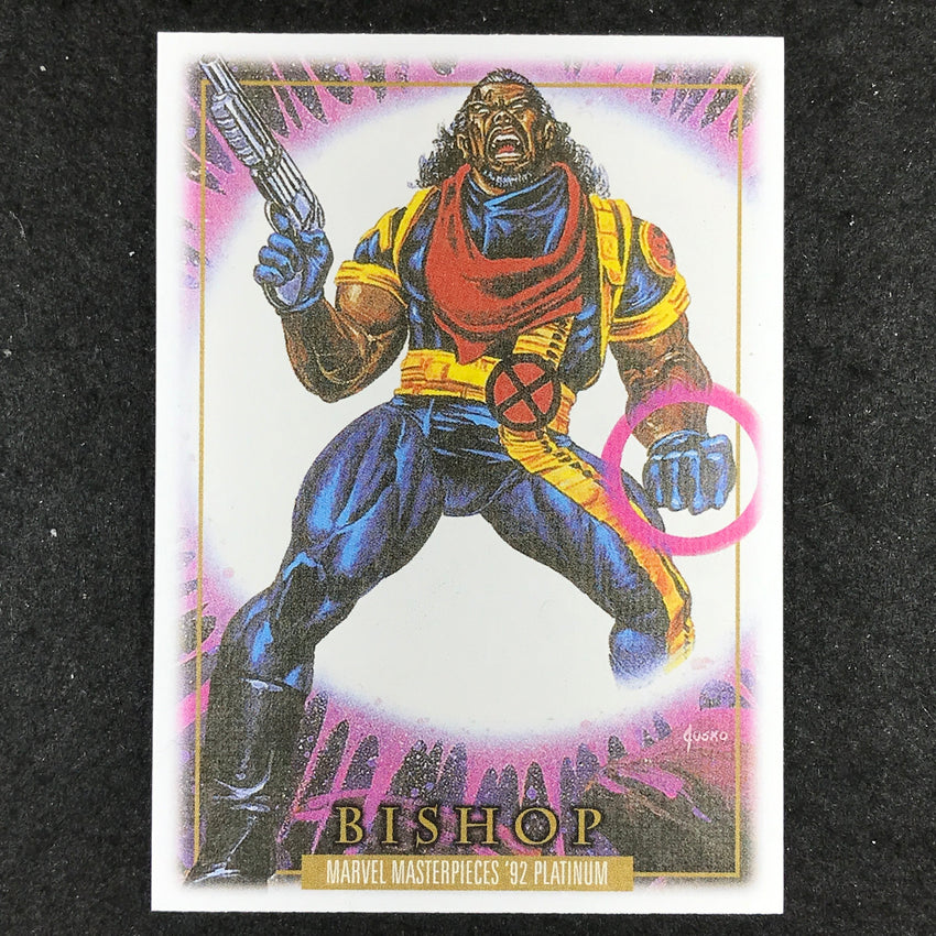 2024 Marvel Masterpieces '92 Platinum BISHOP Base Canvas #6