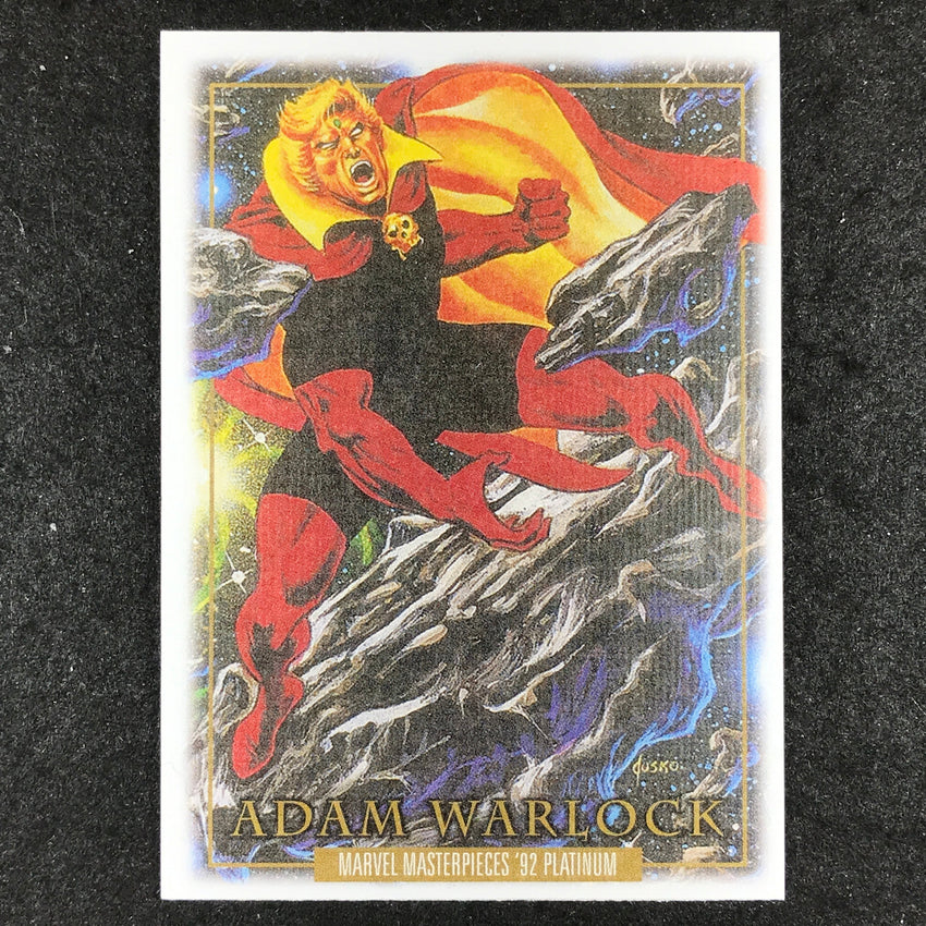2024 Marvel Masterpieces '92 Platinum ADAM WARLOCK Base Canvas #9