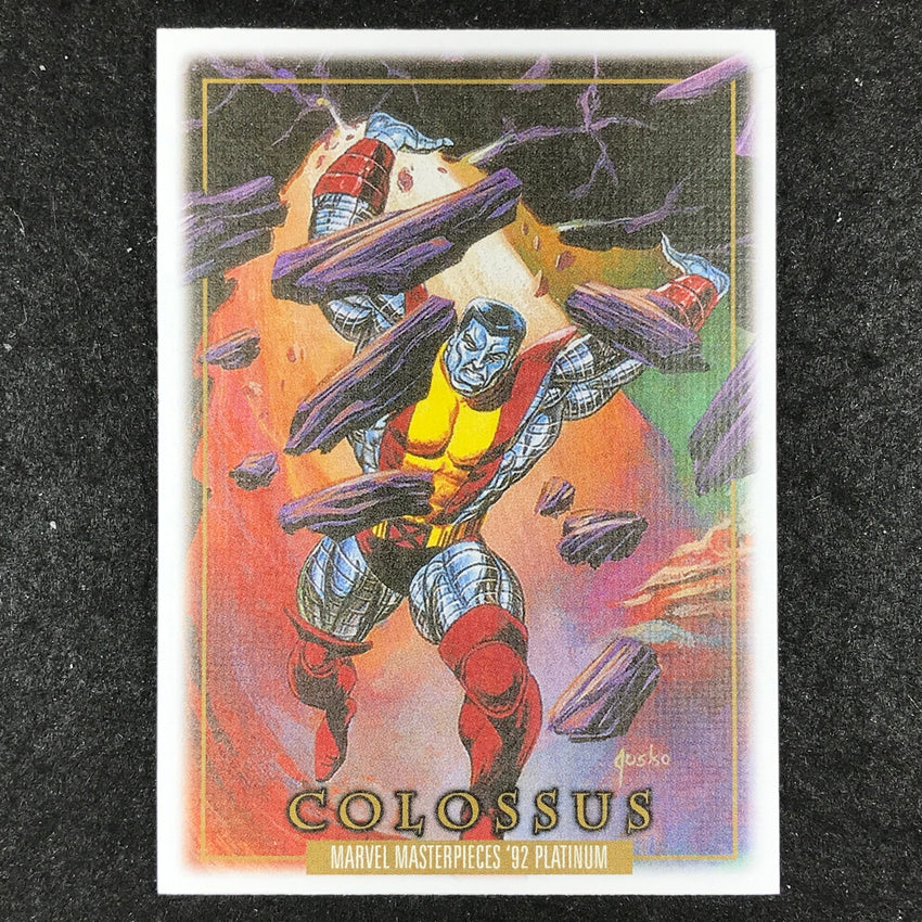 2024 Marvel Masterpieces '92 Platinum COLOSSUS Base Canvas #14