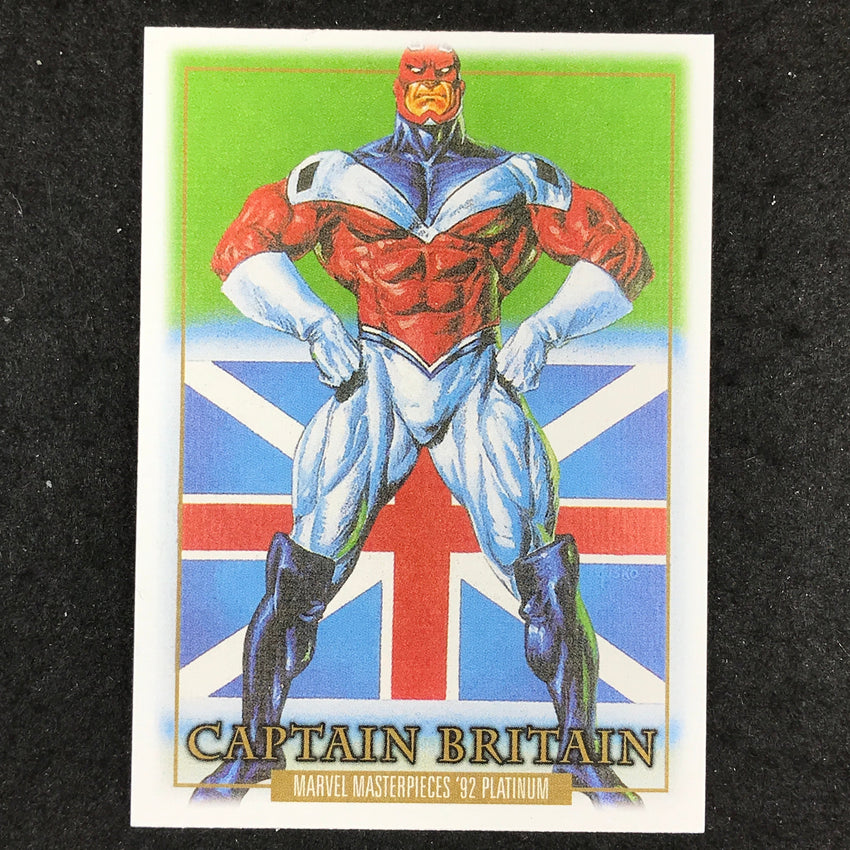 2024 Marvel Masterpieces '92 Platinum CAPTAIN BRITAIN Base Canvas #15