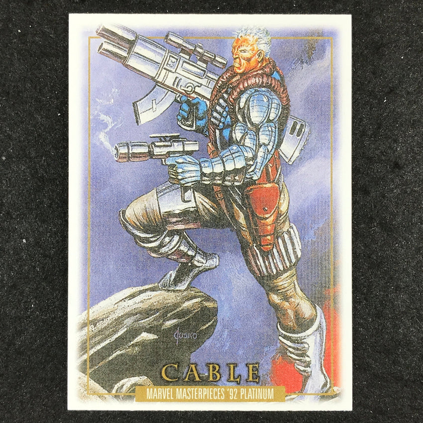 2024 Marvel Masterpieces '92 Platinum CABLE Base Canvas #18