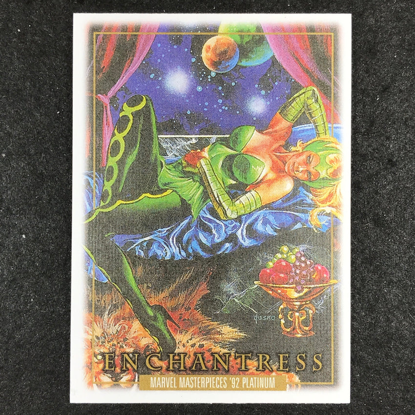 2024 Marvel Masterpieces '92 Platinum ENCHANTRESS Base Canvas #21