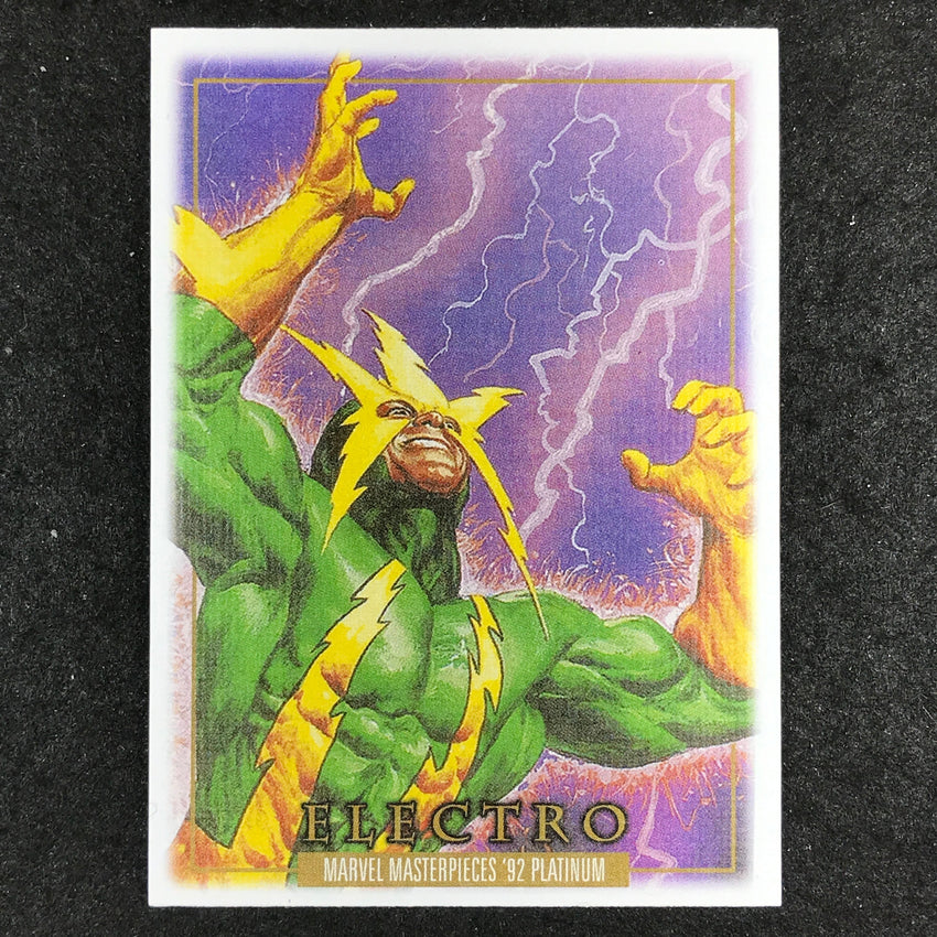 2024 Marvel Masterpieces '92 Platinum ELECTRO Base Canvas #23