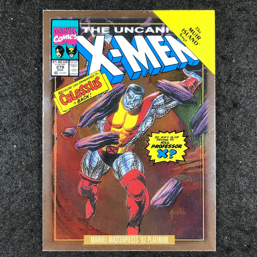 2024 Marvel Masterpieces '92 Platinum COLOSSUS Variant Cover Base #14