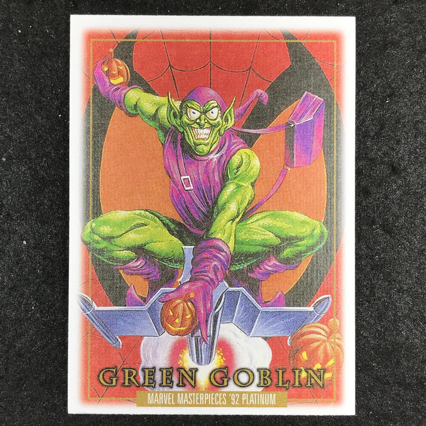 2024 Marvel Masterpieces '92 Platinum GREEN GOBLIN Base Canvas #36