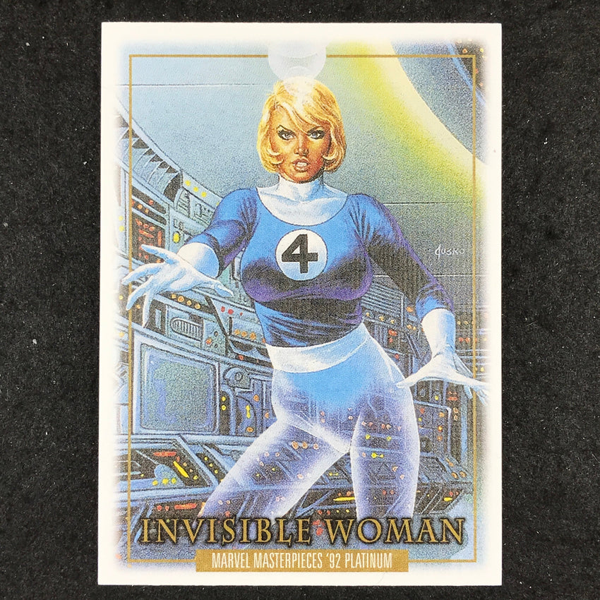 2024 Marvel Masterpieces '92 Platinum INVISIBLE WOMAN Base Canvas #39