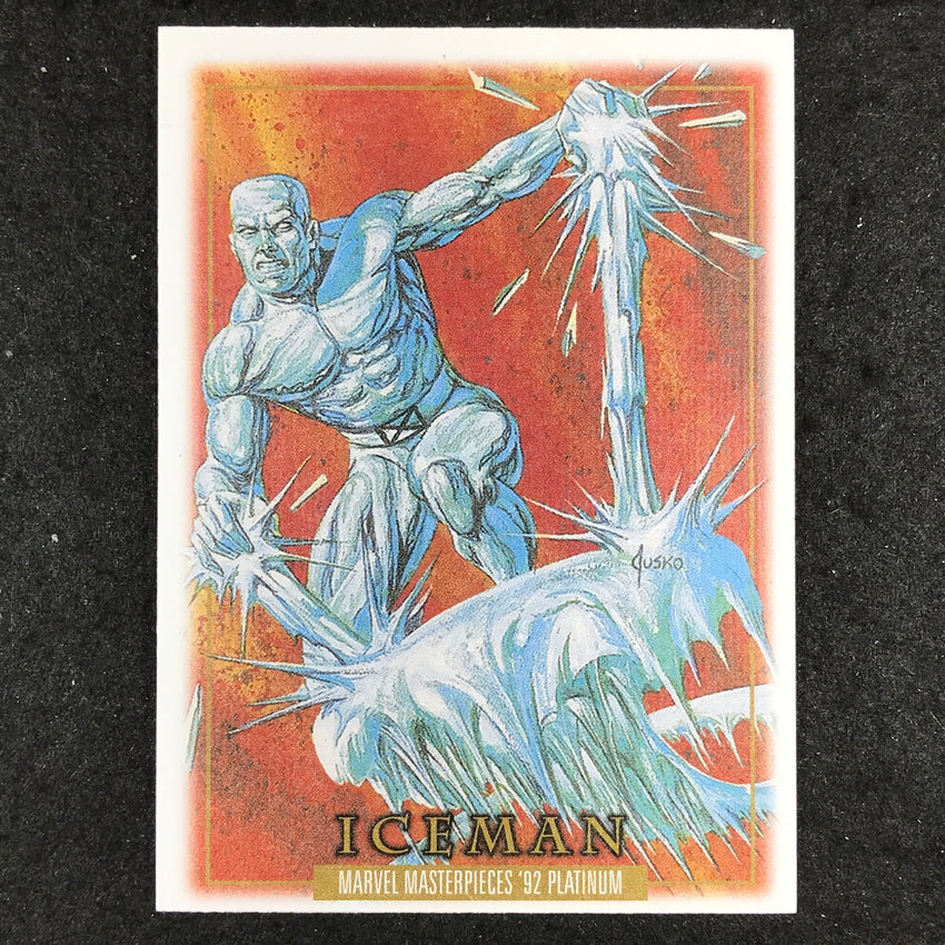 2024 Marvel Masterpieces '92 Platinum ICEMAN Base Canvas #40