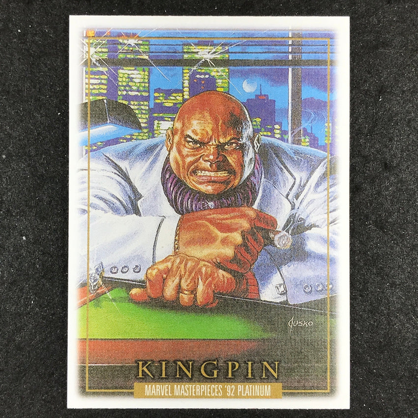 2024 Marvel Masterpieces '92 Platinum KINGPIN Base Canvas #43