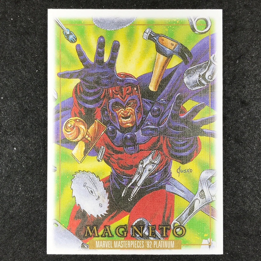 2024 Marvel Masterpieces '92 Platinum MAGNETO Base Canvas #49