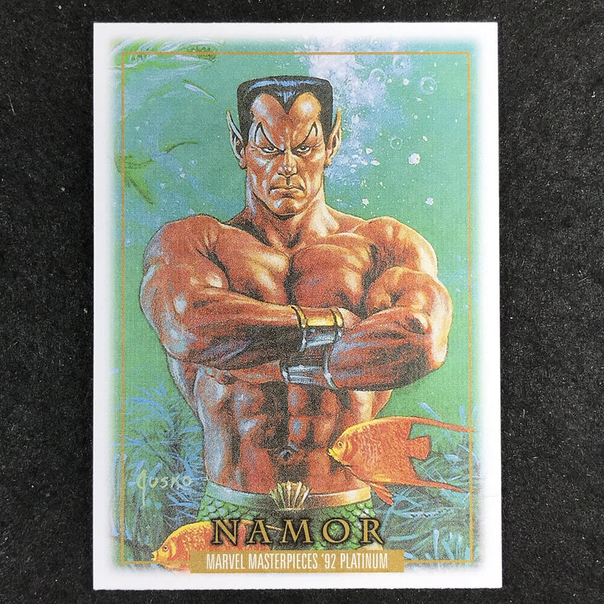 2024 Marvel Masterpieces '92 Platinum NAMOR Base Canvas #57