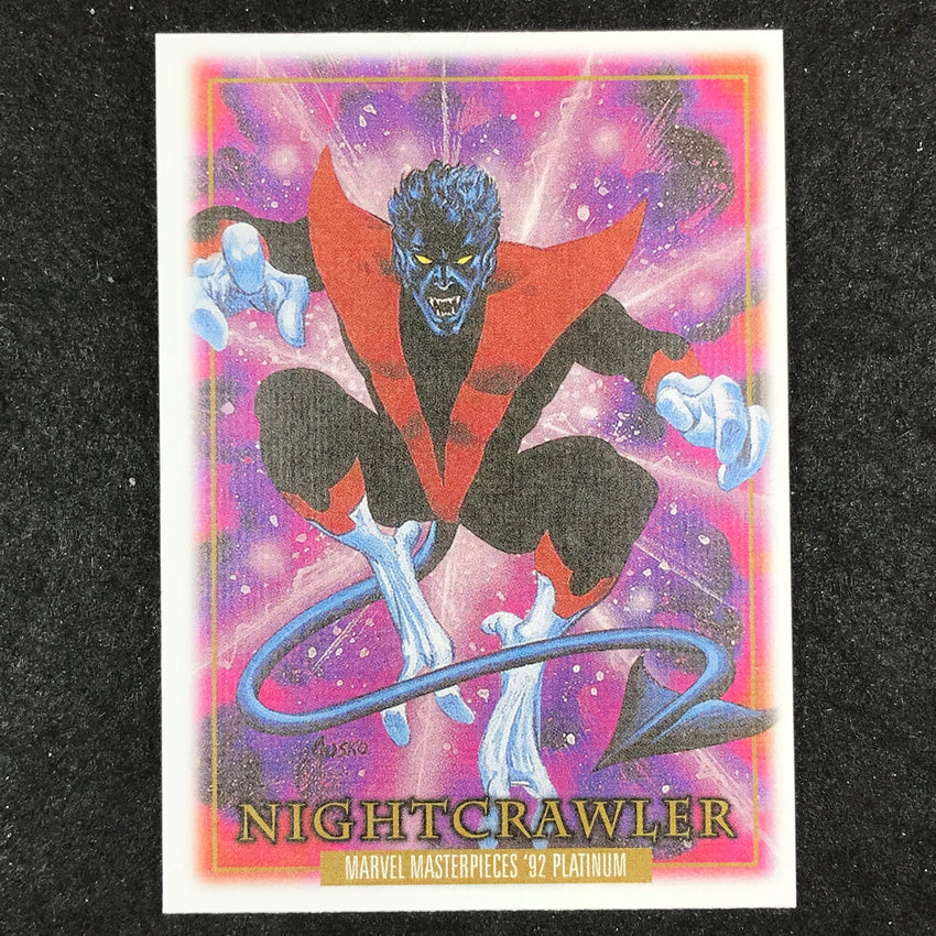 2024 Marvel Masterpieces '92 Platinum NIGHTCRAWLER Base Canvas #62