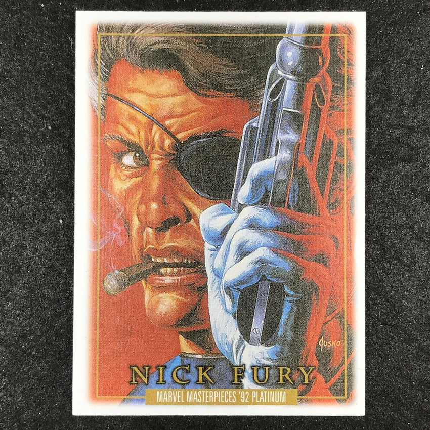 2024 Marvel Masterpieces '92 Platinum NICK FURY Base Canvas #64