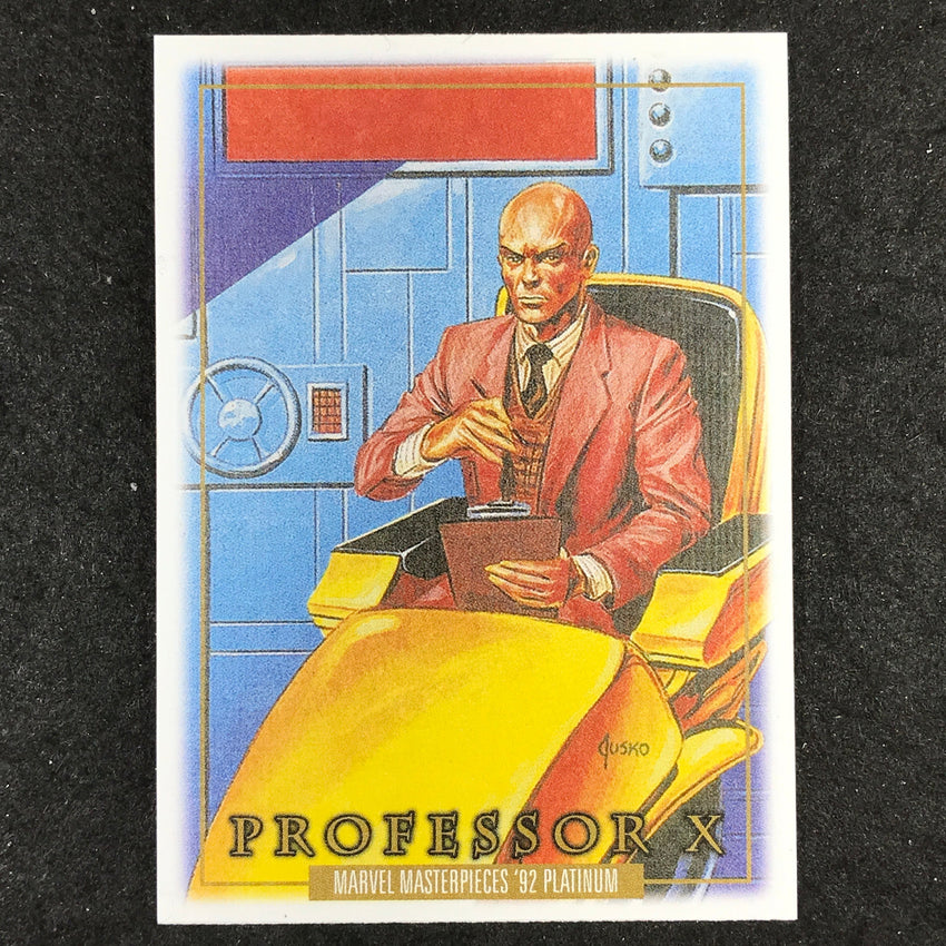 2024 Marvel Masterpieces '92 Platinum PROFESSOR X Base Canvas #66